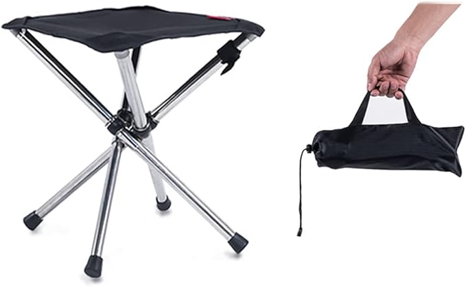 Folding Chair Travel Superhard High Load Outdoor Camping Portable Beach Hiking for Seat Fishing Chair