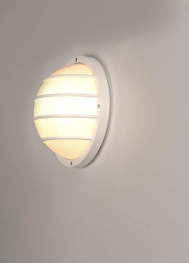 Maxim Lighting 10112FTWT Bulwark-1 Light Outdoor Wall Sconce-10.25 Inches Wide by 10.25 inches high Finish Color: White