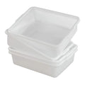 4-pack Bus Tubs Commercial 8 L White Plastic Wash Basin Bus Box