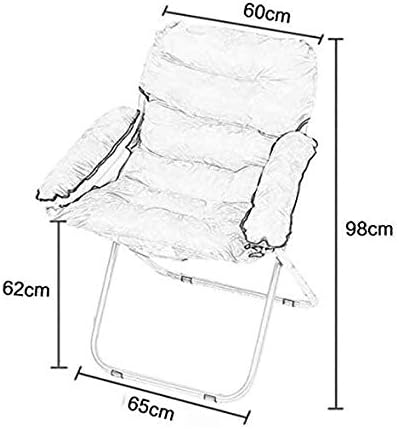 Folding Camping Chair Comfy Sofa Chairs Deck Chairs Lazy Sofa Lounge Chair Armchair Folding Chair Lunch Break Portable Outdoor Fishing Chair Fabric