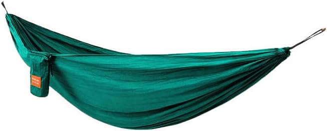 Camping Hammock Outdoor Portable Hammocks with Mosquito NetLightweight Nylon Parachute HammocksCamping Gear Must Haves for Travel Hiking Backpacking Beach (Lake Placid Blue)