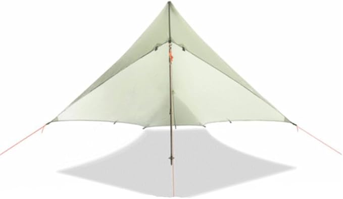 Ultralight Tarp TentOutdoor Mini Tarp for 1 Person 20D Double Silcone Nylon Poless Tent for CampingBackpackingTrekking