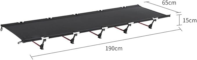 Folding Chair Portable Foldable Camping Cot Single Person Outdoor Bed Bearing Weight Compact for Picnic Camping