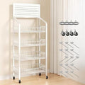 Store Display Rack Wall Mounted Storage Rack Supermarket Convenience Store4-Tier Carbon Steel Supermarket Shelf Display Rack - Floor-Standing Vegetable &amp Snack Organizer for Convenience STO