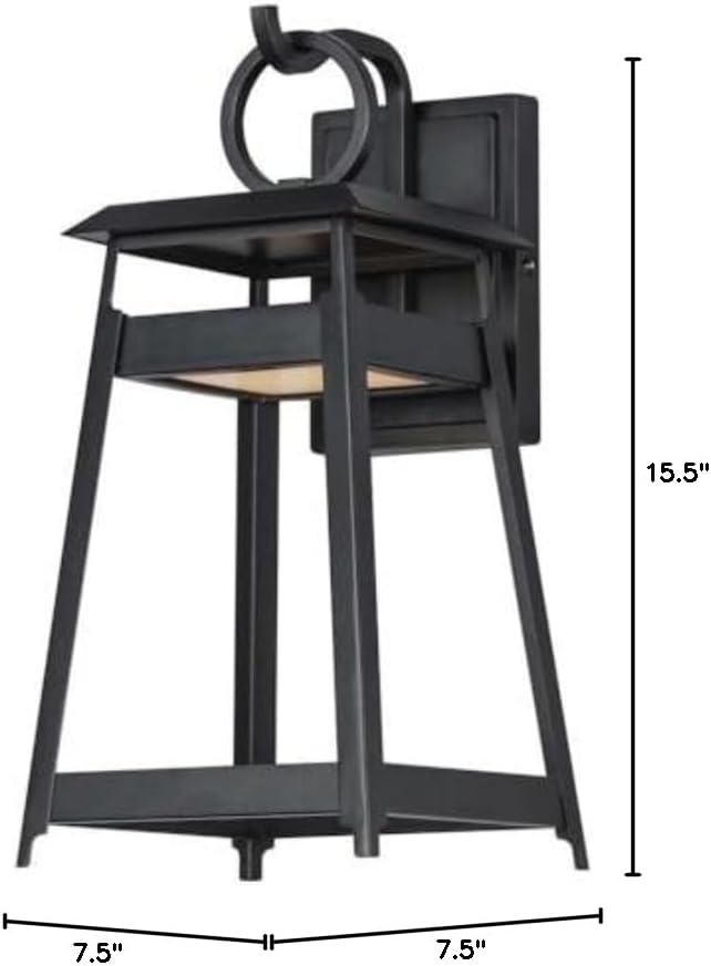 Maxim Pagoda - 12W 2 LED Outdoor Wall Sconce-15.5 Inches Tall and 7.5 Inches Wide