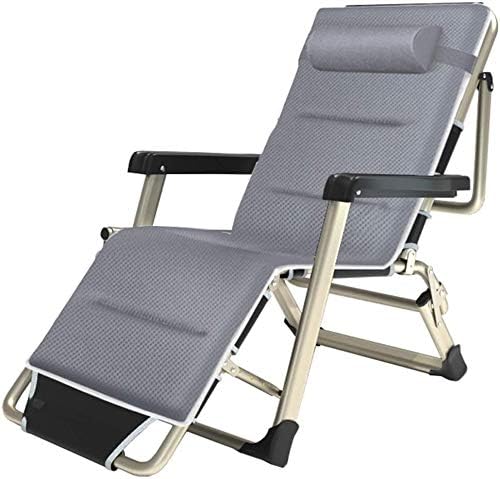 Patio Advanced Lounge Loungers Folding Chairs Zero Gravity Sun Lounger Deck Chair Leisure with Outdoor Cushions Garden Beach Patio Camping