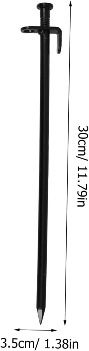 VICASKY 4Pcs Metal Ground Stakes for Garden Durable Outdoor Metal Stakes with Sharp Tips for Tent Fixing Greenhouse and Landscape Compact and Lightweight Design