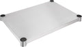 Eapmic Undershelf for Work Tables Adjustable Lower Shelf Stainless Steel Bottom Shelf Add for Commercial Prep Table Restaurant Kitchen Bakery Garage Workshop Use (21.65x15.75in)