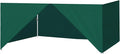 Eurmax USA Full Zippered Walls for 8x12 Easy Pop Up Canopy Tent4 Walls ONLY(Forest Green)