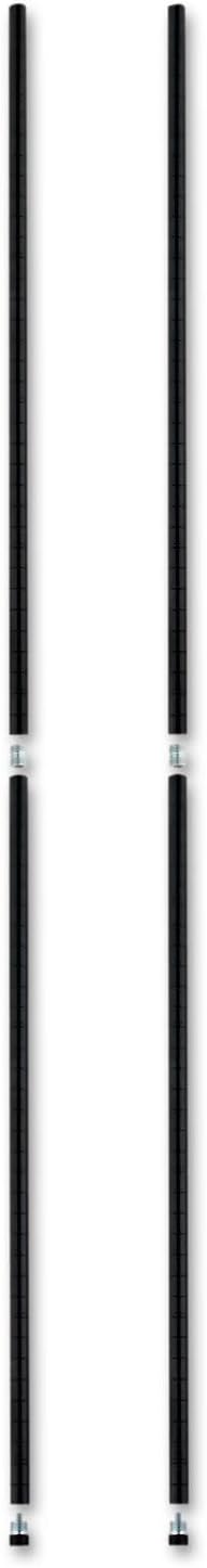 Alera ALE Stackable Posts For Wire Shelving 36 High Black (Pack of 4)