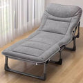 Portable Folding Adult BedAdult Folding Bed Portable Bed for Adults Queen Size Camping Cot Four-Position Adjustable Backrest 3D Headrest Folding Bed Made of Metal for Home Nap Beach Travel