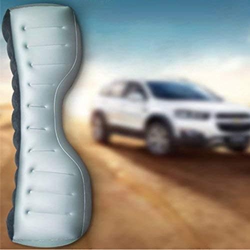 Auto Inflatable Car Travel Mattress Back Seat Gap Pad Air Bed Cushion Camping Air Couch (Light Grey)