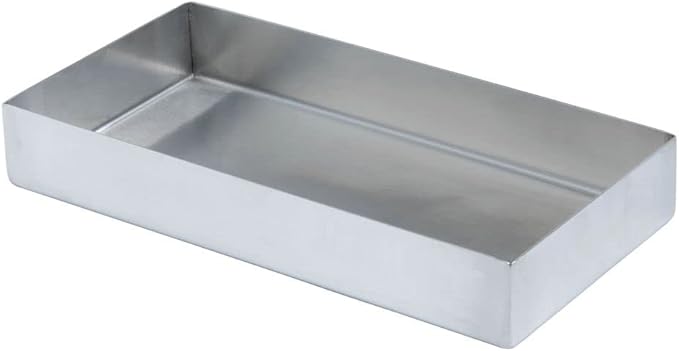 HUBERT Stainless Steel Commercial Food Display Pan Rectangular Merchandising Pan for Deli Cases and Buffets 10 L x 5 W x 1.5 H