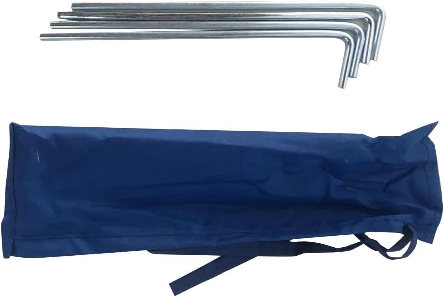 10' x 10' Instant Slant Leg Pop up Canopy Replacement Top Blue Polyester 50+ UV Protection 96 L x 96 W