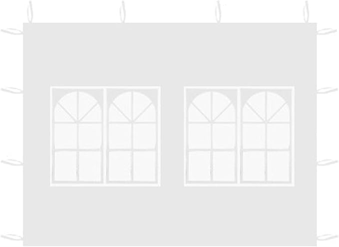 Tent Sidewall Camping Tarp 300x195cm Folding Canopy Tent Tarp with Window for Backyard Event Outdoor Outdoor Supply