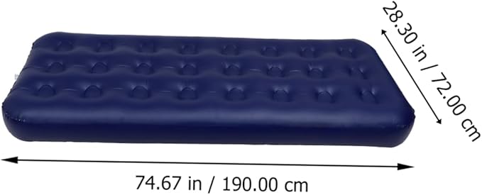 POPETPOP 1Pc Portable Inflatable Air Mattress Bed Foldable Outdoor Sleeping Cushion for Camping Beach to Clean Breathable Lightweight Mat