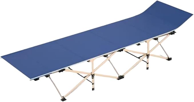 Folding Cot Lounge Chair with Removable Cushion Portable Heavy Duty Adjustable Pillow Reclining Compact Design for Outdoor Beach Camping Patio Garden