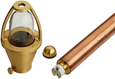 VOLT Conehead 12V Copper Mini Path Light (7 Shade 15 Tall) for Low Voltage Landscape Lighting on Outdoor Pathway Walkway Garden Driveway or Patio