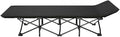 Folding Cot Lounge Chair with Removable Cushion Portable Heavy Duty Adjustable Pillow Reclining Compact Design for Outdoor Beach Camping Patio Garden