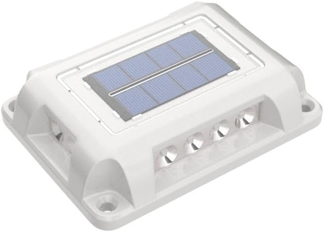 T-SUN Solar Deck Lights 12 Pack Driveway Solar Lights Outdoor Halloween LED Dock Light IP65 Waterproof Ground Deck Light for Sidewalk Step Garden Pathway