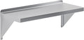 AmGood 12 x 30 Stainless Steel Wall Shelf | Appliance &amp Equipment Metal Shelving | Kitchen Restaurant Garage Laundry Utility Room | Heavy Duty | Squared Edge | NSF Certified