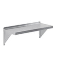 AmGood 12 Width x 30 Length | Stainless Steel Wall Shelf | Square Edge | Metal Shelving | Heavy Duty | Commercial Grade | Wall Mount | NSF Certified