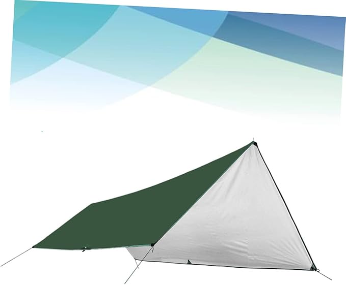 POPETPOP 1Set Large Outdoor Canopy Tarp Groundsheet Mat for Camping Beach Shade Sun Awning Rain Shelter Green Versatile Lightweight for Outdoor Activities