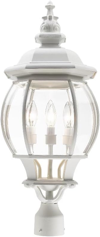 Livex Lighting 7703-14 Outdoor Post Top Lantern Black 11.5 x 11.5 x 26.5