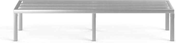 60 Long x 20 Wide | Height: 12 Off The Floor Aluminum Dunnage Rack | Storage in Restaurant Kitchens and Garages and More!