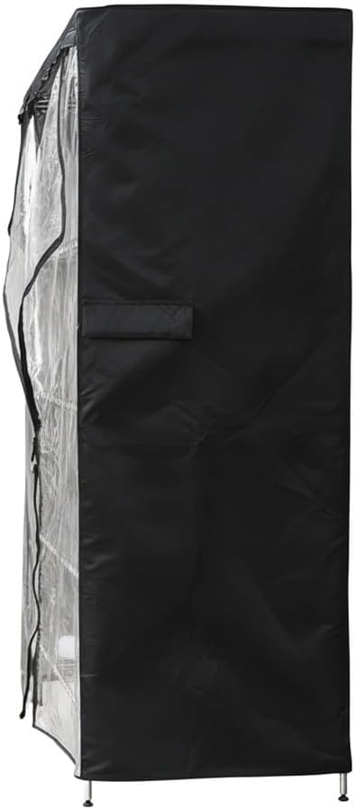 Waterproof 420D Oxford Fabric Cover for Outdoor Storage Enclosures Resists Wear and Protects Against Environmental Factors (60x24x71)