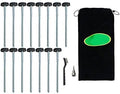 Aftermarket 15 Pieces Drillable Tent Stake 12 Hex Pegs Heavy Duty Metal Tent Anchor D12IN15P Fit Intended For
