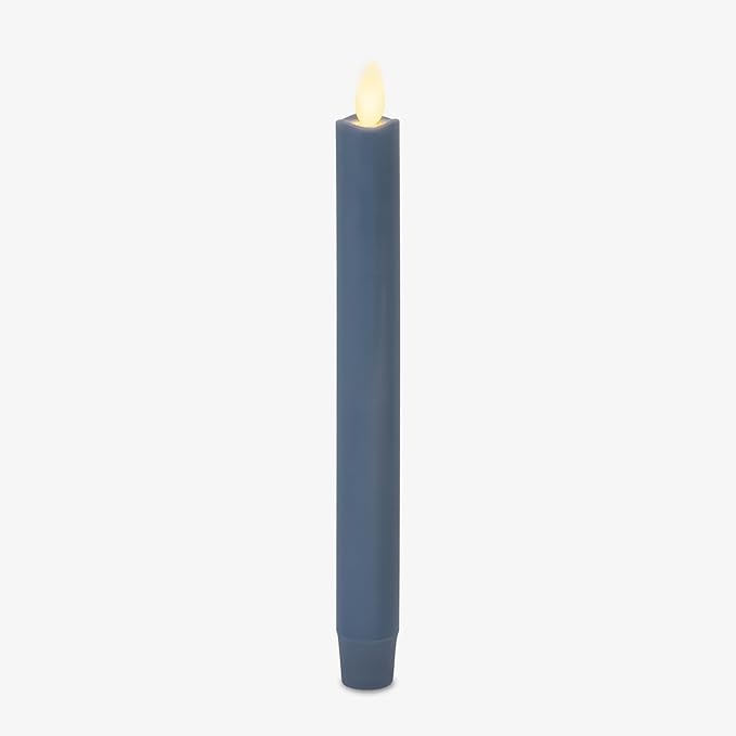 Luminara - Flameless Battery Operated Taper Candle - Spring Lake - Pack of 1-1x9.5 - LED Flickering Flame - Realistic Safe for Home Kids and Pets