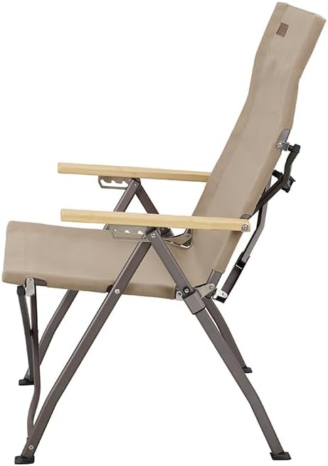 Kakadu Revived Recliner Adjustable Camping Chair w/ 4 Reclining Positions Recycled Heavy-Duty Canvas w/Rugged Aluminum Frame and Bamboo Armrests Foldable Chair Includes Carry Bag