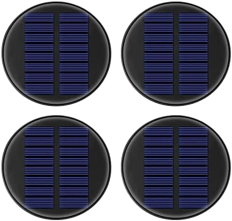 4 Packs 8 Color Solar Lights Replacement Top(Top Size 3.74 inchBottom Size 2.83 inch)Garden Gift Garden DecorReplacement Solar Light PartsSolar Lanterns Outdoor Hanging Waterproof Decoration