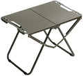LUMIXA Metal Portable Foldable Table Lightweight Carbon Steel Tactical Camping Small Desk Durable Carbon Steel Outdoor Picnic Table Perfect for Fishing Hiking and BBQ (B#)