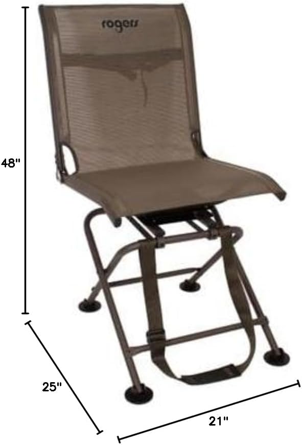 Rogers RG Tough Hunter 360 Folding Swivel Chair in Brown