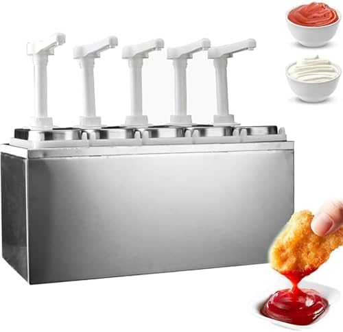 Sauce Dispensing Pump with Rotary Pressure Head and Rapid Rebound Suitable for Syrups Honey Jams Spices and Seasonings.
