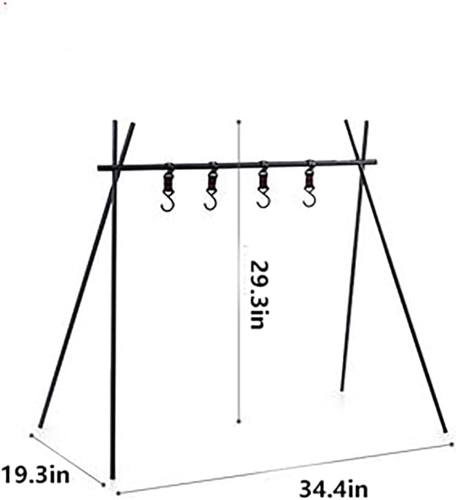 Folding Hanging Rack Travel Camping Shelf Triangle Rack Assembly Storage Picnic Rack