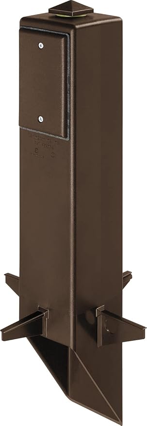 Arlington Industries GP19BR-1 Gard-N-Post Outdoor Landscape Lighting Garden Post 19-Inch Bronze