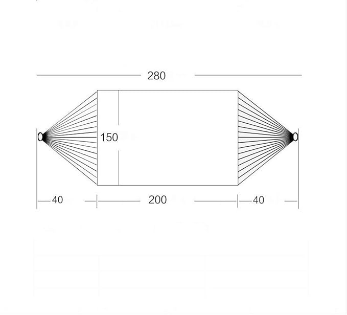 Outdoor Hammock Swing Chair – Double Thick Canvas Anti-Roll 200x150 cm 200 kg Capacity Strong &amp Sturdy Ideal for Camping Travel Backyard and Relaxation