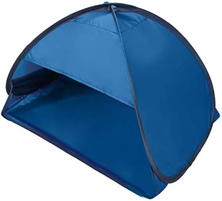 RS1 Beach Sun Shelters Mini Head Pop Up TentSmall Tent for Puppy Small Pets Animals Portable Can be Fixed Shade Canopy with Phone Stand and Tent Nails(Blue)