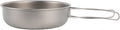 Camping Frying Pan Ultralight Titanium Outdoor Cookware for Hiking Backpacking Portable Folding Handle Mess Kit Skillet (700ml/1200ml)