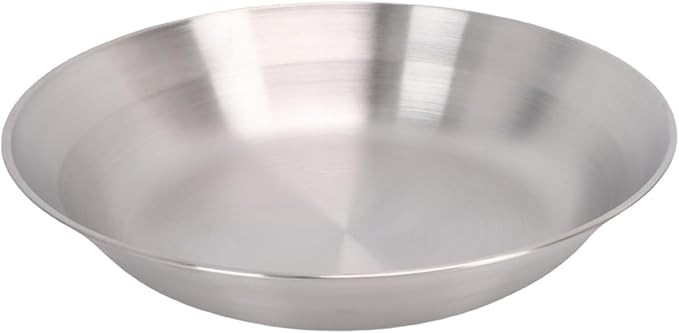 Outdoor Camping Mess Kit Stainless Steel Dishes Set Tableware Dinnerware Includes Plates Bowl Cup Forks Spoons and Knives for Outdoor Backpacking Hiking Travel Picnic