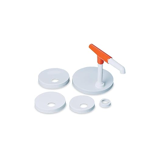 San Jamar Plastic Sauce Mega Pump and Pump Kit 6 Pieces White 12 x 12 x 6 inches 7.05 Ounces