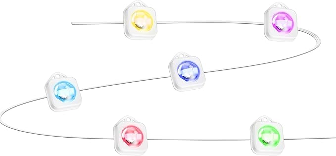 Permanent Outdoor Light Strip 25ft with 18 LED Lights Without Controller and Power Adapter Only 3030 Outdoor Light