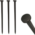Single Head Tent Stakes - Heavy Duty Steel Tent Stakes Versatile Ground Spikes to Anchor Commercial Inflatables Party Tents and Outdoor Camping Shelters 3/4 x 30 Inch 10-Pack