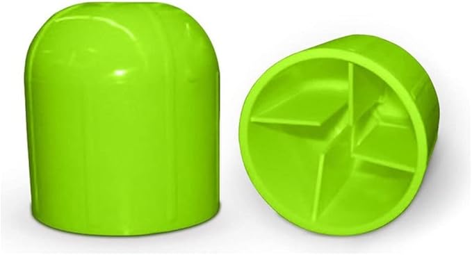 Plastic Tent Stake Cap | Protective Cover to Safely Cover Obtrusive Tent Stakes | Green | Pack of 25
