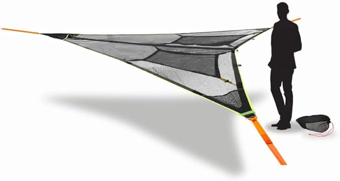 Tentsile Duo 2P Double Hammock – Camping and Lounging Hammock for Backyards Festivals Roo Picnics Outdoor Campouts Black Two Person Designed in The UK (2024)