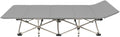 Folding Cot Lounge Chair with Removable Cushion Portable Heavy Duty Adjustable Pillow Reclining Compact Design for Outdoor Beach Camping Patio Garden