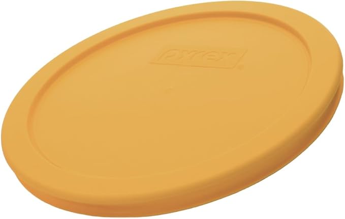 Pyrex 7401-PC 3 Cup Lemon Drop Yellow Food Storage Replacement Lid (4-Pack) - Made in the USA